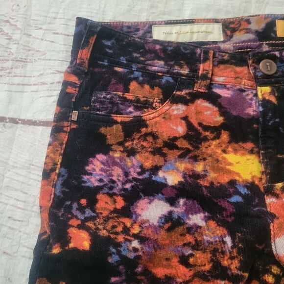 Anthropologie Pilcro and the Letterpress Floral Corduroy Ankle Pants Size 26 - Picture 4 of 5